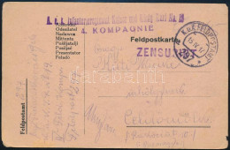 1917 Tábori Posta Levelezőlap / Field Postcard "K.u.k. Infanterieregiment Kaiser Und König Karl No.19." + "FP 297 A" - Otros & Sin Clasificación