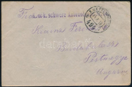 1918 Tábori Posta Levél / Field Post Cover "K.u.k. Schwere Autokolonne Nr. 14." + "FP 494 B" - Sonstige & Ohne Zuordnung