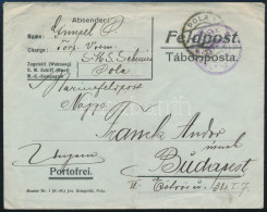 1915 Tábori Posta Levél / Field Post Cover "S.M.S. SEBENICO" - Autres & Non Classés