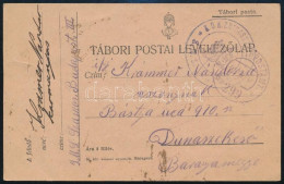 1917 Tábori Posta Levelezőlap / Field Postcard "S.M.S. SZAMOS" - Otros & Sin Clasificación