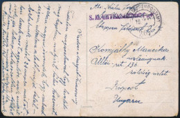 1918 Tábori Posta Képeslap / Field Postcard "S.M. UNTERSEEBOOT 4." - Sonstige & Ohne Zuordnung