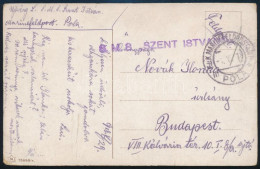 1918 Tábori Posta Képeslap / Field Postcard "S.M.S. SZENT ISTVÁN" - Andere & Zonder Classificatie