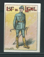 Rare : Vignette DELANDRE - France 151 éme Régt D'infanterie De Ligne - 1914 -18 WWI WW1 Poster Stamp - Erinnophilie