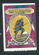 Rare : Vignette DELANDRE - France 155 éme Régt D'infanterie De Ligne - 1914 -18 WWI WW1 Poster Stamp - Erinnophilie