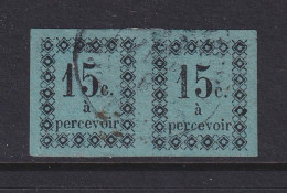 Guadeloupe, Scott J4 (Yvert TT4), Used Pair - Postage Due