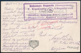 1915 Tábori Posta Képeslap / Field Postcard "Erzherzogin Auguszta Főhercegasszony P. Krankenzug 41. Á. Betegszállító Von - Other & Unclassified