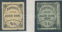 *, O 1900 Hohe Rinne III. 4h Fogazott + 1906 Hohe Rinne V. 5h Fogazott - Otros & Sin Clasificación