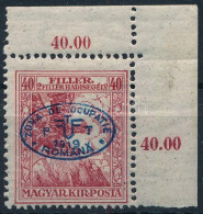 ** Debrecen I. 1919 Hadisegély 40f ívsarki Bélyeg / Mi 13. Signed: Bodor - Autres & Non Classés