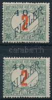 ** Temesvár 1919 Portó 40f/2f Távolt álló 40 Lemezhibával + Támpéldány. Signed: Bodor - Sonstige & Ohne Zuordnung