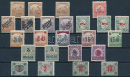 **, * Temesvár 1919 24 Klf Bélyeg / 24 Stamps. Signed: Bodor - Autres & Non Classés