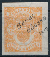 * Bánát-Bácska 1919 Hírlapbélyeg Fordított Felülnyomással / Mi 1 With Inverted Overprint. Signed: Bodor - Autres & Non Classés