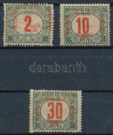 * Szeged 1919 3 Klf Portó Bélyeg / Postage Due Stamps. Signed: Bodor - Other & Unclassified