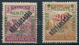 * Szeged 1919 2 Klf Bélyeg / 2 Stamps. Signed: Bodor - Autres & Non Classés