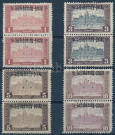 ** Nyugat-Magyarország III. 1921 4 Klf Pár, Mindegyikből Egy érték Hármaslyukasztással (26.700) / 4 Pairs, 1-1 Stamp Wit - Sonstige & Ohne Zuordnung