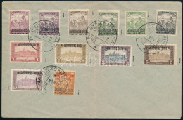 Nyugat-Magyarország III. 1921 12 Klf Bélyeg Címzetlen Borítékon / 12 Different Stamps On Cover "NAGYSZENTMIHÁLY". Signed - Other & Unclassified