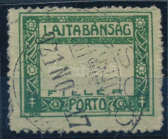 O Nyugat-Magyarország VII. 1921 Portóbélyeg értékszám Nélkül / Postage Due Stamp, Number Omitted. Signed: Bodor "(FE)LSŐ - Other & Unclassified