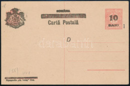Kolozsvár 1919 Felülnyomott Díjjegyes Levelezőlap, Használatlan / Overprinted PS-card, Unused. Signed: Bodor - Altri & Non Classificati