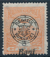 ** Nagyvárad 1919 Turul 3f Elcsúszott Felülnyomással / Mi 14 II. With Shifted Overprint. Signed: Bodor - Andere & Zonder Classificatie