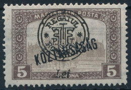 * Nagyvárad 1919 Parlament/Köztársaság 5K / Mi 60 II. Signed: Bodor - Andere & Zonder Classificatie