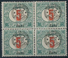 ** Nagyvárad 1919 Portó 5f Négyestömb / Mi P4 II. Block Of 4. Signed: Bodor - Andere & Zonder Classificatie