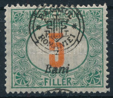 * Nagyvárad 1919 Portó 5f Elcsúszott Felülnyomással / Mi P4 II. With Shifted Overprint. Signed: Bodor - Autres & Non Classés