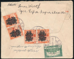 1920 Ajánlott Levél 5 Db Bélyeggel / Registered Cover "EGER" - Autres & Non Classés