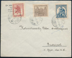 1920 Hadifogoly Sor Budapest Helyi Levélen / Mi 312-314 On Local Cover - Otros & Sin Clasificación