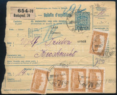 1923 Csomagszállító 23 X 100K Bérmentesítéssel / Parcel Card With 23 X 100K Franking - Otros & Sin Clasificación