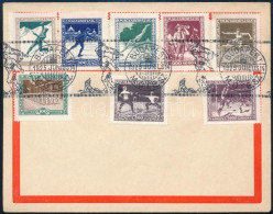 1925 Sport Sor Borítékon "M.O.T.E.SZ." Toldy Alkalmi Bélyegzéssel / Mi 403-410 On Cover With Special Postmark - Sonstige & Ohne Zuordnung