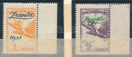 ** 1931 Zeppelin ívszéli Sor (30.000) / Mi 478-479 Margin Set - Otros & Sin Clasificación