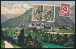 1927 Képeslap Ausztriából, Portózva / Postcard From Austria, With Postage Due - Altri & Non Classificati