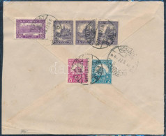 1927 Ajánlott Levél 6 Db Bélyeggel / Registered Cover With 6 Stamps "BUDAPEST" - Sombor - Sonstige & Ohne Zuordnung