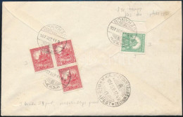 1927 Expressz Levél Bonyhádról Budapestre 66f Bérmentesítéssel / Express Cover With 66f Franking - Altri & Non Classificati