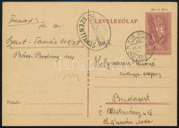 1941 Levelezőlap "M.KIR.POSTA 223" Szükségbélyegzéssel / Postcard With Auxiliary Postmark - Otros & Sin Clasificación