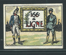 Rare : Vignette DELANDRE - France 166 éme Régt D'infanterie De Ligne - 1914 -18 WWI WW1 Poster Stamp - Erinnophilie