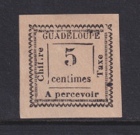 Guadeloupe, Scott J6 (Yvert TT6), MHR (margin Thin), Signed Champion - Postage Due