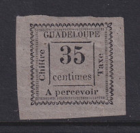 Guadeloupe, Scott J11 (Yvert TT11), MHR (minute Pinholes) - Postage Due
