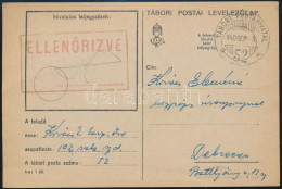 1940 Tábori Posta Levelezőlap / Field Postcard "TP 52 A" - Other & Unclassified