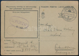 1943 Tábori Posta Levelezőlap / Field Postcard "MAGYAR KIRÁLYI / TÁBORI MOZGÓPOSTA" - Altri & Non Classificati