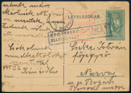1945.2.13. Cenzúrázott Levelezőlap / Censored Postcard - Sonstige & Ohne Zuordnung