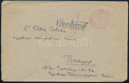 1945.már.16. Levél Készpénzes Bérmentesítéssel Debrecenből Budapestre, Cenzúrázva / Censored Cover With Handwritten Fran - Autres & Non Classés