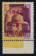 ** 1945 Kisegítő 5P/5P Elcsúszott Sárga Alapnyomat / Mi 809 Shifted Yellow Burelage - Otros & Sin Clasificación