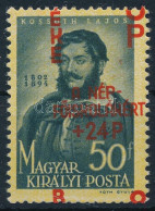 ** 1945 Béke 8+24P/50f Elcsúszott Felülnyomással / Mi 776 With Shifted Overprint - Autres & Non Classés