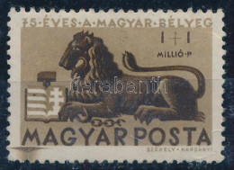 * 1946 Bélyegjubileum 1+1 Millió P Rákel Csíkkal / Mi 894 With Paint Stripe - Autres & Non Classés