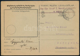 1945 (4. Díjszabás) Levelezőlap Tábori Bélyegzéssel / Postcard With Field Postmark - Other & Unclassified