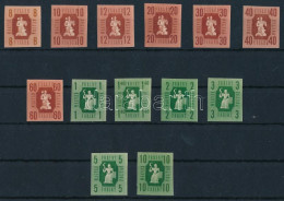 ** 1946 Forint-fillér Vágott Sor (40.000) / Mi 947-959 Imperforate Set - Altri & Non Classificati