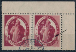 O 1947 S.A.S. 60f ívsarki Pár Az Ismert Lemezhibával / Mi 984 Corner Pair With Plate Variety - Sonstige & Ohne Zuordnung