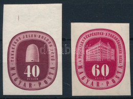 ** 1947 Takarékosság Vágott Sor XI. Vízjellel (60.000) / Imperforate Set With Watermark 11 For 9 - Autres & Non Classés