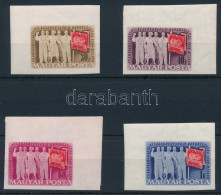 ** 1949 Szakszervezet (III.) Vágott ívsarki Sor (40.000++) / Mi 1041-1044 Imperforate Corner Set - Autres & Non Classés