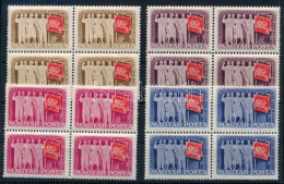 ** 1949 Szakszervezet Sor Négyestömbökben (12.000) / Mi 1041-1044 Blocks Of 4 - Autres & Non Classés